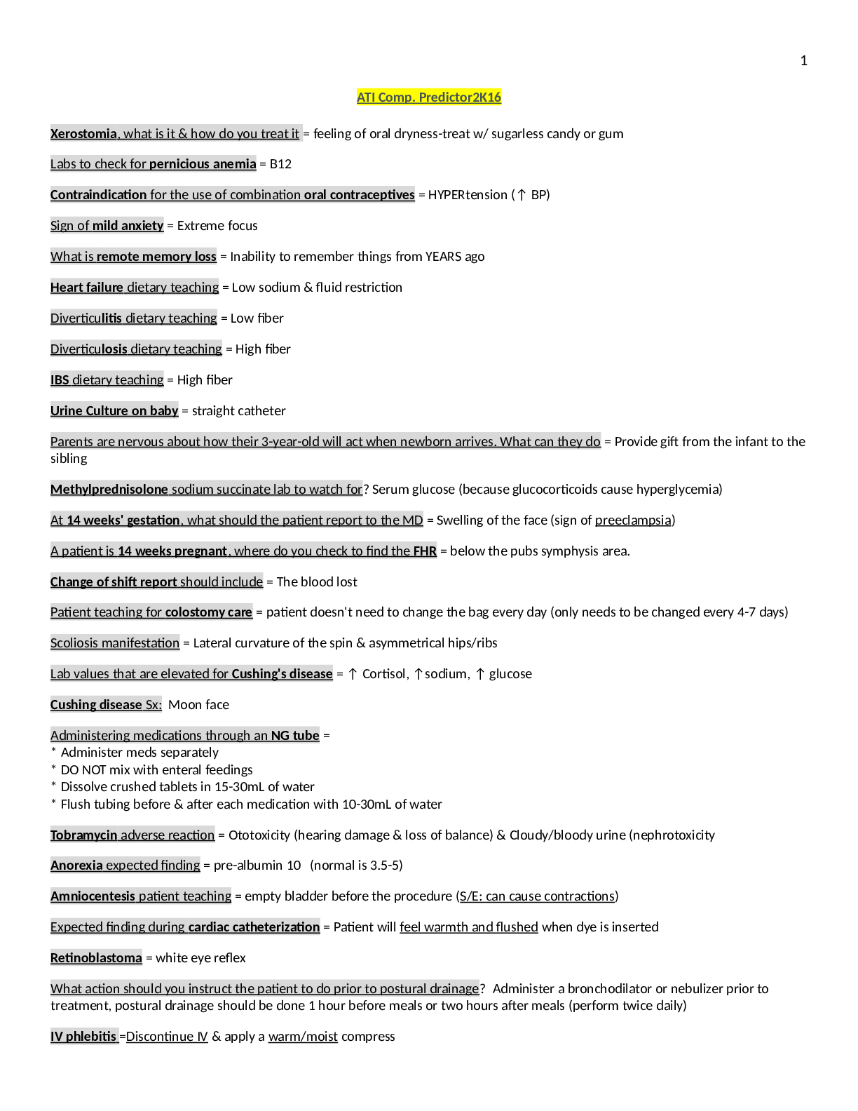 Preview image for ATI - Predictor Study Guide 2021